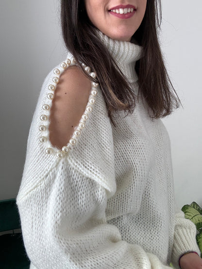 Maglione Perla bianco