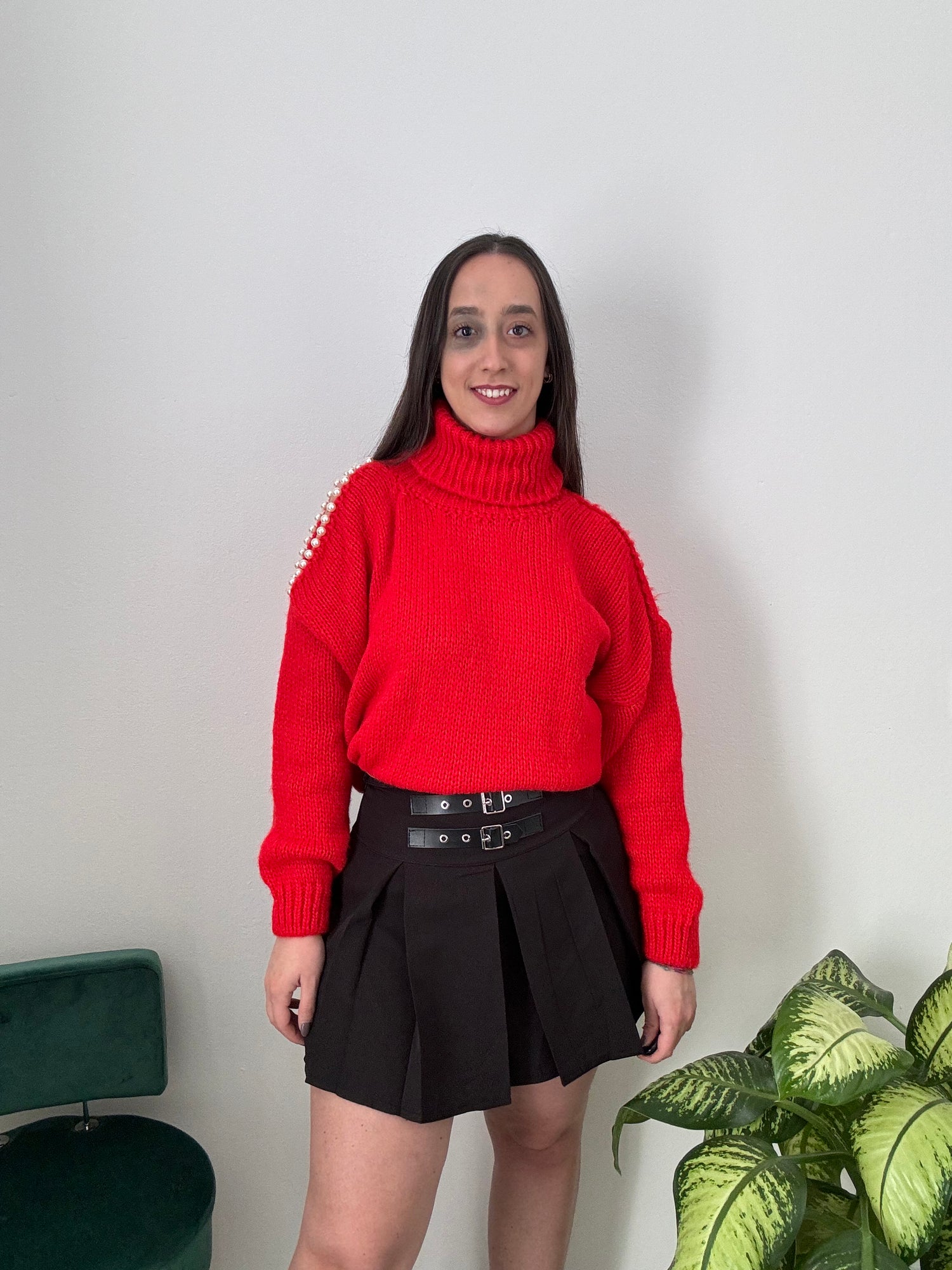 Maglione Perla rosso