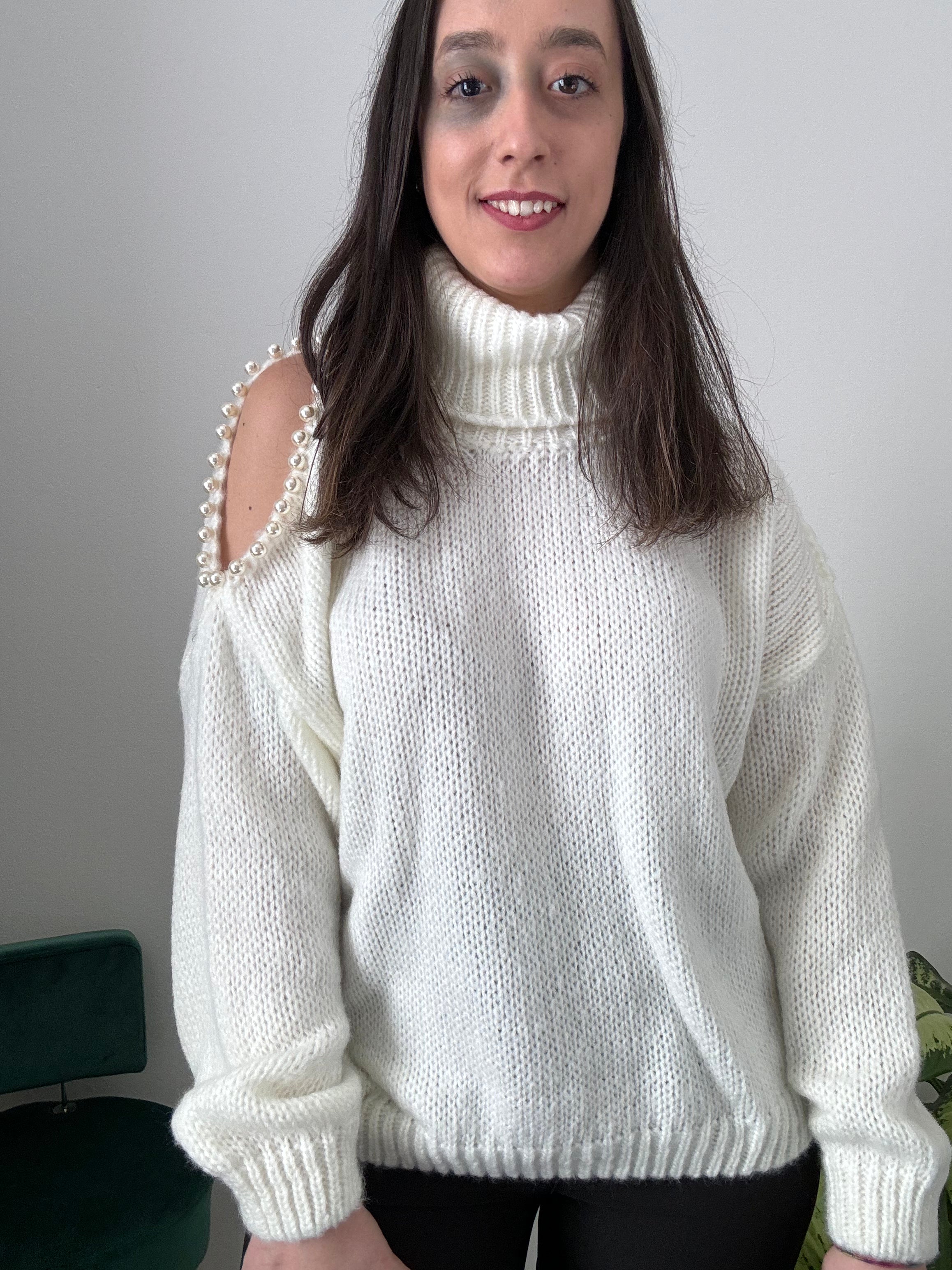 Maglione Perla bianco