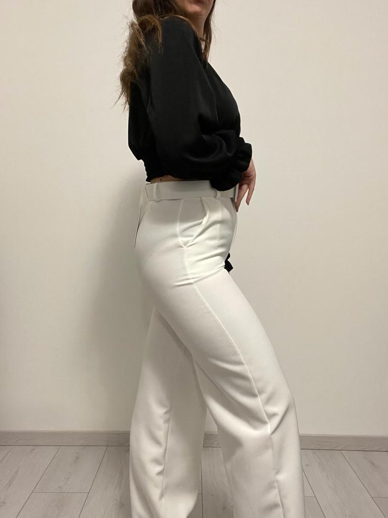 PANTALONE PALAZZO CON CINTURA